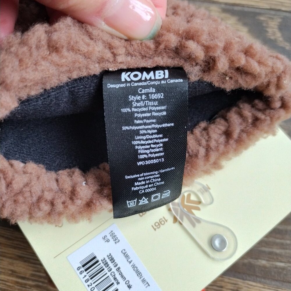 NWT KOMBI Camila Mittens Brown Oak (Winter Jilly Box 2025) | Size US S - Picture 9 of 10